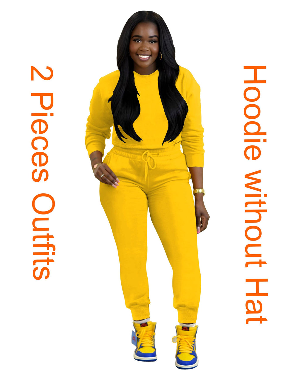 TOPSRANI Womens Two Piece Outfits Bodycon Tracksuit Sweatsuits Hoodie Solid Jogger Biker Workout Lounge Long Sleeve Pant Sets