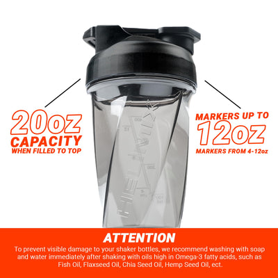 HELIMIX 2.0 Vortex Blender Shaker Bottle Holds upto 28oz | No Blending Ball or Whisk | USA Made | Portable Pre Workout Whey Protein Drink Shaker Cup | Mixes Cocktails Smoothies Shakes | Top Rack Safe