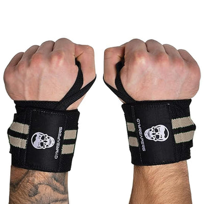 Gymreapers Weightlifting Wrist Wraps (IPF Approved) 18" Professional Quality Wrist Support with Heavy Duty Thumb Loop - Best Wrap for Powerlifting Competition, Strength Training, Bodybuilding