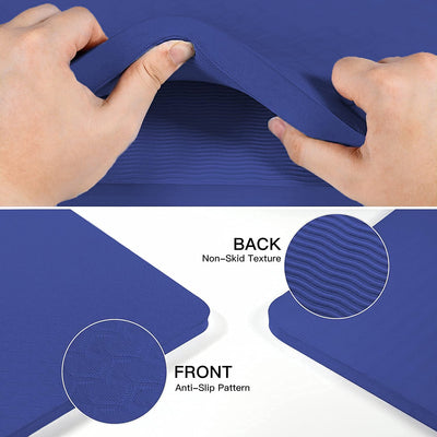 Hatha Yoga 4/5 inch TPE Yoga Mat Fitness & Exercise Mats Large Size 72"L x 32"W Non-Slip Anti-Tear For Women Men