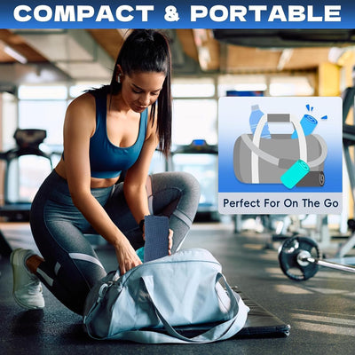 Microfiber Gym Towels for Working Out, Quickly Dry Yoga Towels for Men & Women Tennis, 16 Inch x 27 Inch, 6 Pack, Black