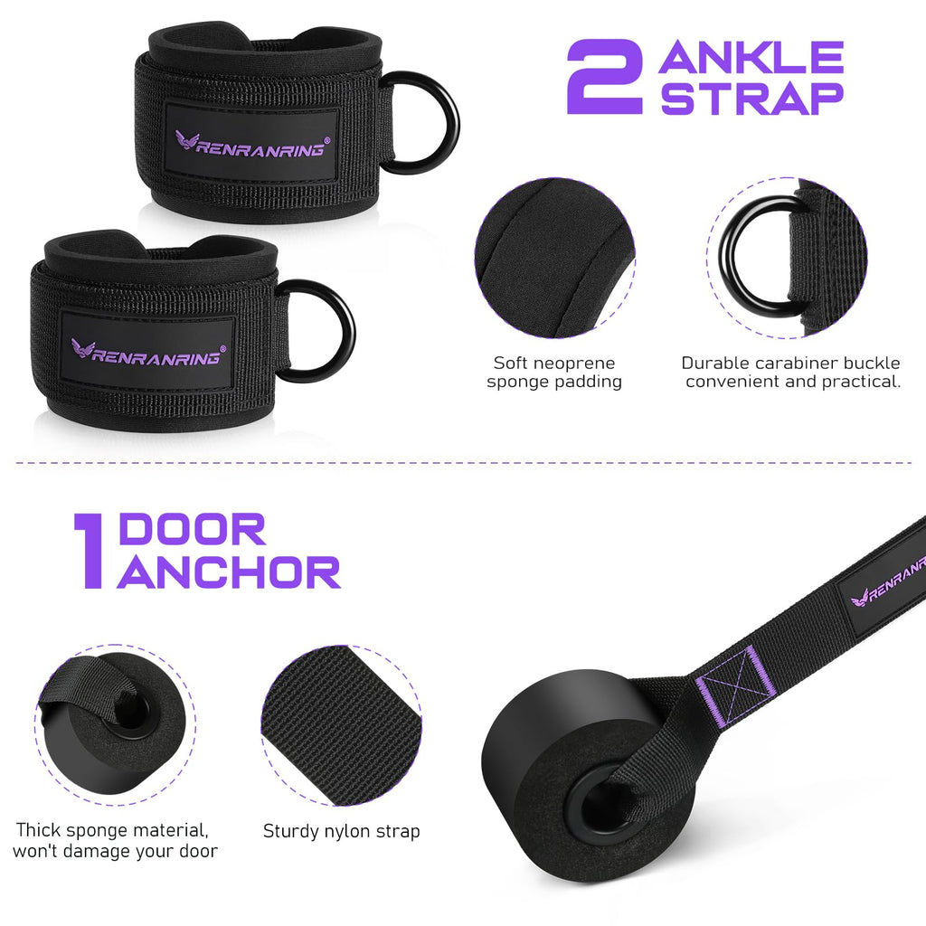 Pilates Bar Kit with Resistance Bands, Multifunctional Pilates Bar for Women & Men with Heavy-Duty Metal Adjustment Buckle, Pilates Home Equipment for Full BodyWorkouts