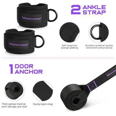 Pilates Bar Kit with Resistance Bands, Multifunctional Pilates Bar for Women & Men with Heavy-Duty Metal Adjustment Buckle, Pilates Home Equipment for Full BodyWorkouts