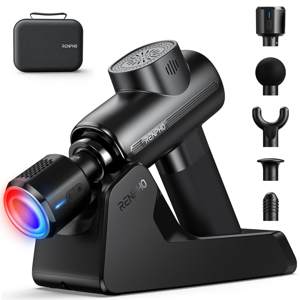 RENPHO Active Thermacool 2 Massage Gun with Heat and Cold Therapy, Christmas Gifts, [2025 Upgraded] Professional Deep Tissue Handheld Massager, Percussion Body Muscle Masajeador for Men Women Athletes