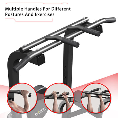 Power Tower Pull Up Bar and Dip Station, Multi-Function Home Gym, Strength Training Fitness Equipment, Height Adjustable