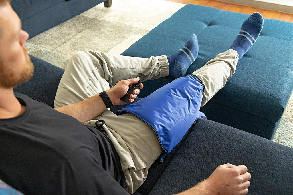 Rester's Choice Gel Cold & Hot Packs (2-Piece Set) Medium 5x10 in. Reusable Warm or Ice Packs for Injuries, Hip, Shoulder, Knee, Back Pain – Hot & Cold Compress for Swelling, Bruises, Surgery