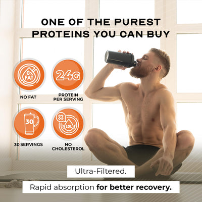 Muscle Feast Grass-Fed Whey Protein Isolate, All Natural Hormone Free Pasture Raised, Whey Isolate Protein Powder for Men and Women, Clean, Non-GMO & Gluten-Free, Isolate Protein - Unflavored, 5lb