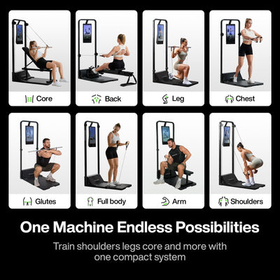 Speediance Home Gym, Smart AI-Powered Multi-Functional Smith Machine for Full Body Strength Training, All-in-one Gym Equipment, Digital Weight System, Workout Station, Squat Rack, Gym Monster 2