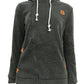 Hooded Cardigan with Side Zipper for Activewear