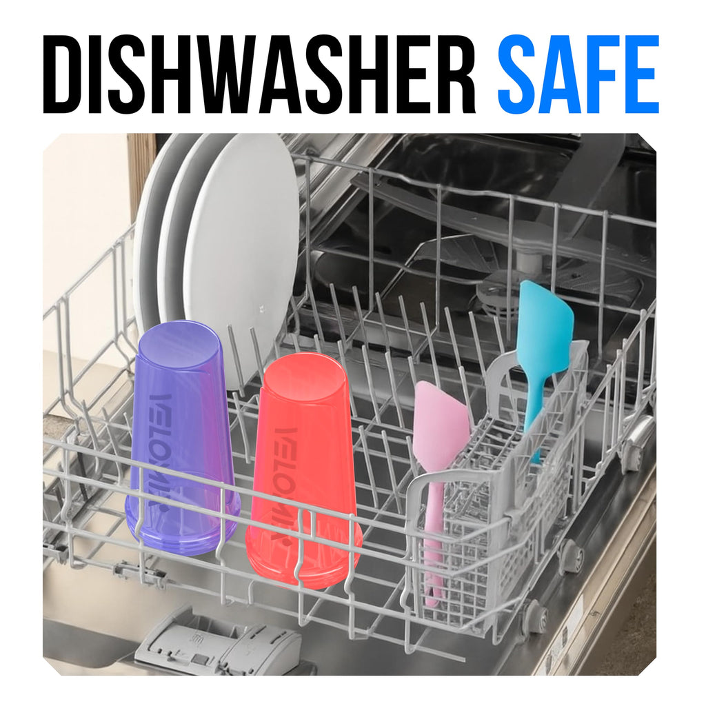 VELOMIX -2 Pack- 28 oz Protein Shaker Bottles for Protein Mixes - 2x Wire Whisk | Leak Proof Shaker Cups for Protein Shakes | Protein Shaker Bottle Pack (Black/Transparent)