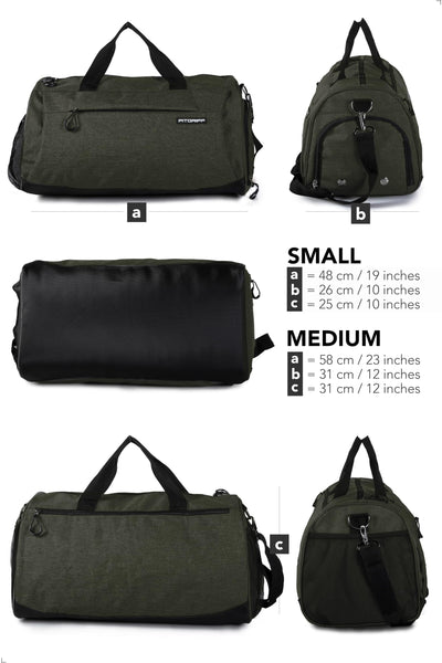 Fitgriff® Gym Bag for Men & Women with Shoe & Wet Compartment - Duffle Bag for Travel, Sports, Fitness & Workout