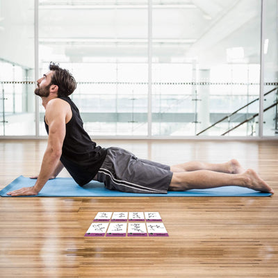 NewMe Fitness Stretching Workout Cards, Instructional Fitness Deck for Women & Men, Beginner Fitness Guide to Training Exercises at Home or Gym