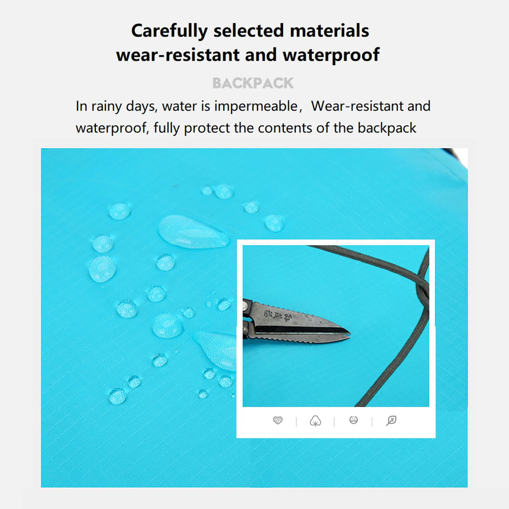 16L Lightweight Foldable Hiking-Backpack Small Packable-Daypack For Travel,Ultralight Water-Resistant Gym Bag Men Women Easy Carry-on (Royal Blue)