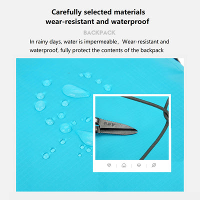 16L Lightweight Foldable Hiking-Backpack Small Packable-Daypack For Travel,Ultralight Water-Resistant Gym Bag Men Women Easy Carry-on (Royal Blue)