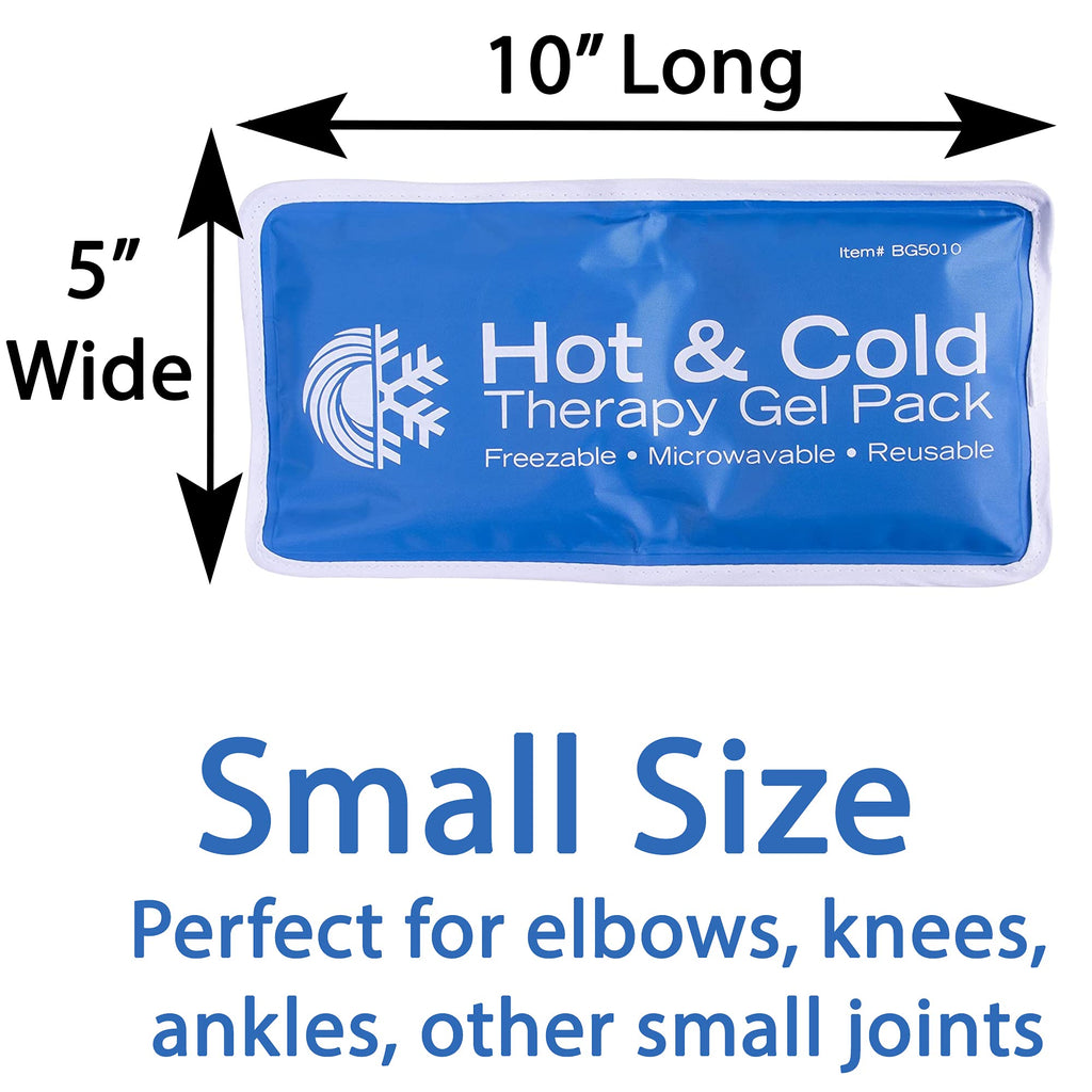 Roscoe Medical Gel Soft Flexible Ice Packs for Injuries, Reusable Freezer Hot and Cold Pack, Cold Compress & Cooling Gel Pad for Shoulder, Hip, Leg, Arm, Ankle & Foot Injury, 7.5 x 11 Inches, Medium