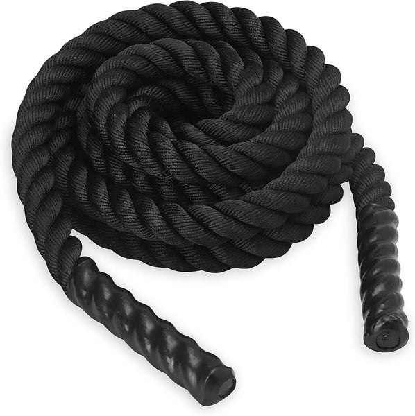 SPRI Battle Rope - Weighted Rope for Strength Training, Working Out, and High-Intensity Workouts for Building Stamina and Endurance - Durable Conditioning Rope - 18ft Long with 1.5" Thickness
