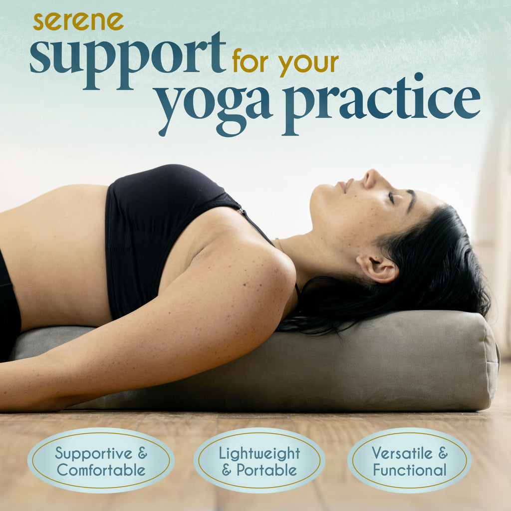 Florensi Meditation Cushion - Comfortable Floor Pillow - Traditional Tibetan Meditation Pillow with Beautiful Velvet Cover - Large Floor Cushion Seating for Adults - Premium Yoga Buckwheat Bolster