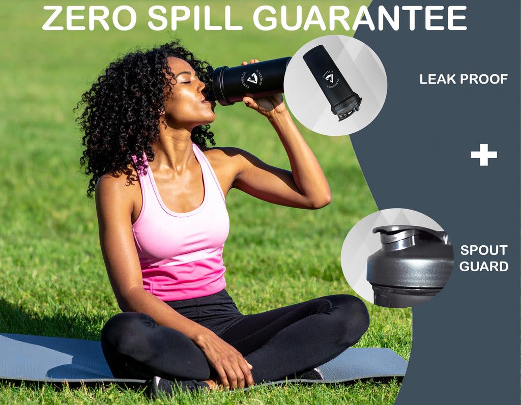 2 Pack 45 oz Protein Shaker Bottles with Wire Whisk – BPA-Free, Leak-Proof Shaker Cups for Protein Shakes & Smoothies – Large Plastic Mixer Bottle – Classic White & Cobalt Blue.