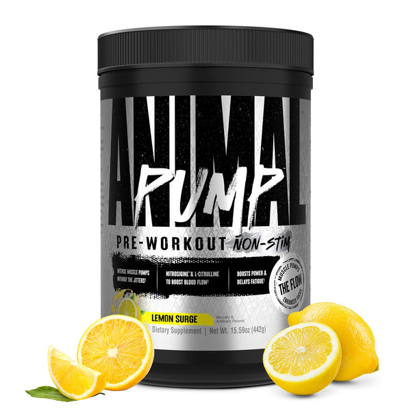 Animal Pump NS Stim-Free Pre Workout Powder for Men & Women - Caffeine-Free Preworkout for Energy, Focus, and Muscle Builder, Beta Alanine, Citrulline, Nitrosigine and Nootropics, Dragon Berry, 440g