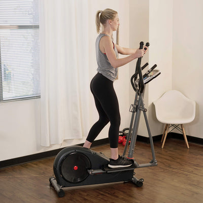Sunny Health & Fitness Full Body Workout Elliptical Trainer with Digital Performance Monitor, Low Impact Exercise, and Optional Bluetooth with Exclusive SunnyFit App
