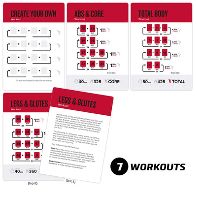 NewMe Fitness Stretching Workout Cards, Instructional Fitness Deck for Women & Men, Beginner Fitness Guide to Training Exercises at Home or Gym