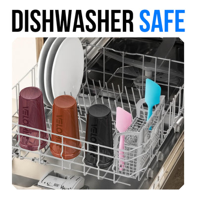 VELOMIX -6 PACK- 28 oz Protein Shaker Bottle for Protein Mixes - 6x Wire Whisk | Leak Proof Shaker Cups for Protein Shakes | Protein Shaker Bottle Pack | Protein Shake Cup (Earth Tones Collection)