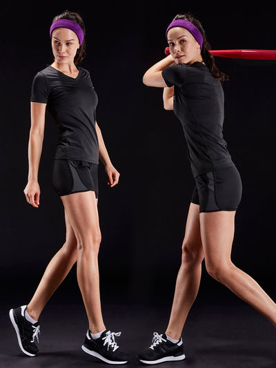 NELEUS Women's 3 Pack Compression Workout Athletic Shirt