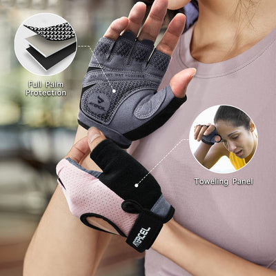 ATERCEL Weight Lifting Gloves Full Palm Protection, Workout Gloves for Gym, Cycling, Exercise, Breathable, Super Lightweight for Mens and Women