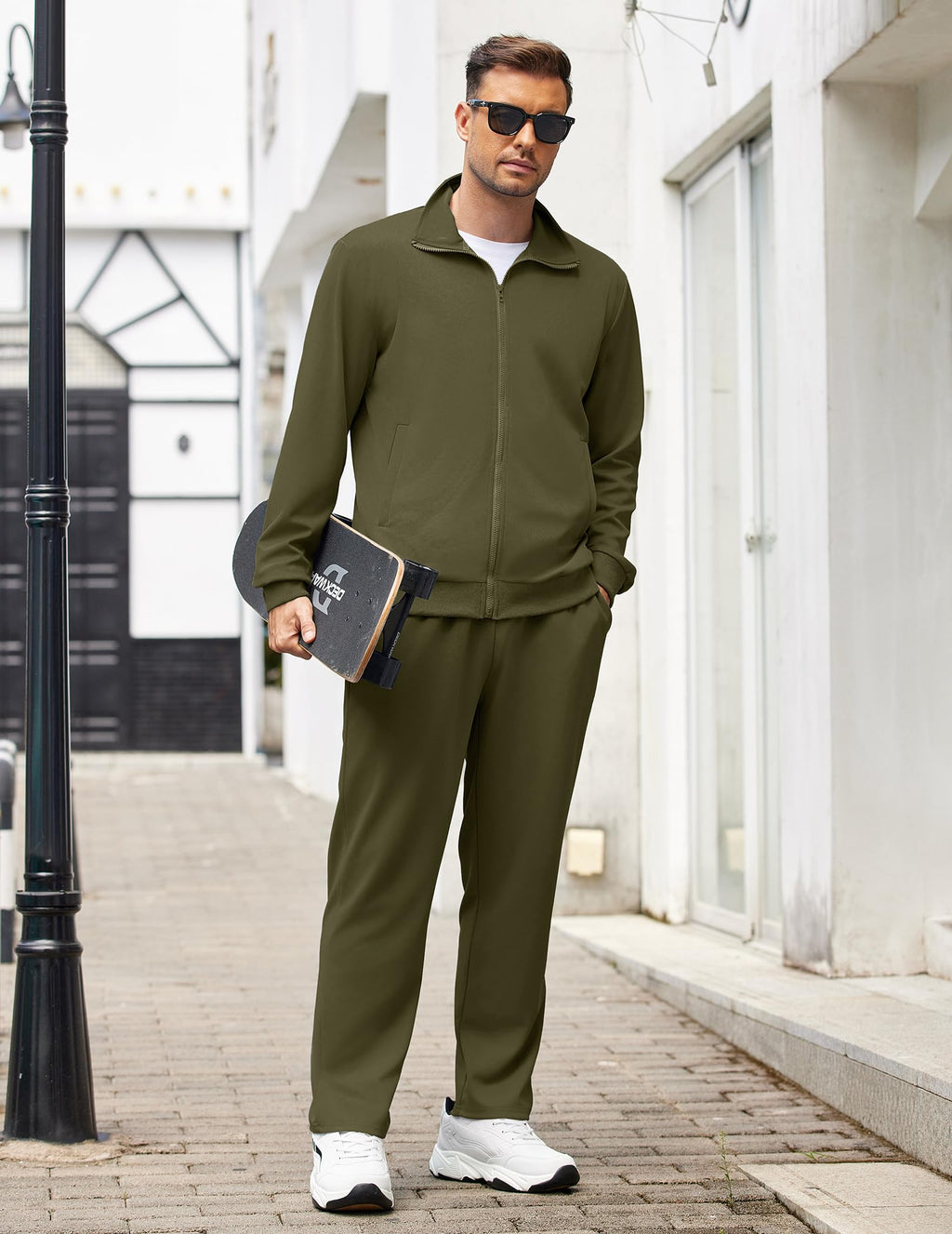 COOFANDY Men's Tracksuits Casual Sweatsuit 2 Piece Full Zip Athletic Jogging Suit Sets Sport Sweat Suit