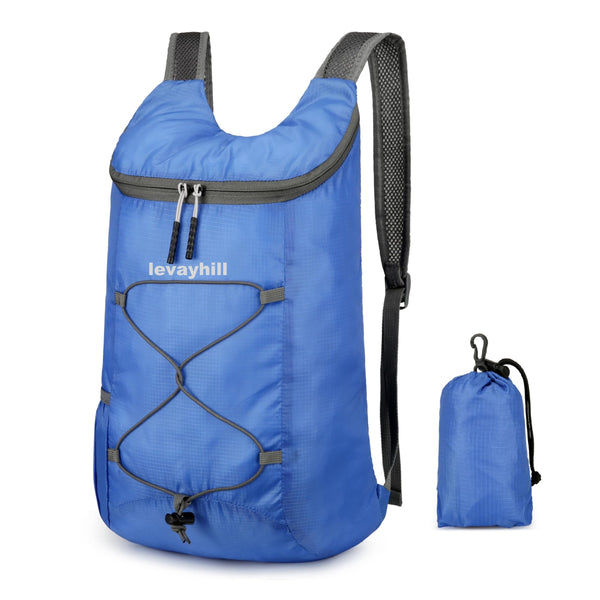 16L Lightweight Foldable Hiking-Backpack Small Packable-Daypack For Travel,Ultralight Water-Resistant Gym Bag Men Women Easy Carry-on (Royal Blue)