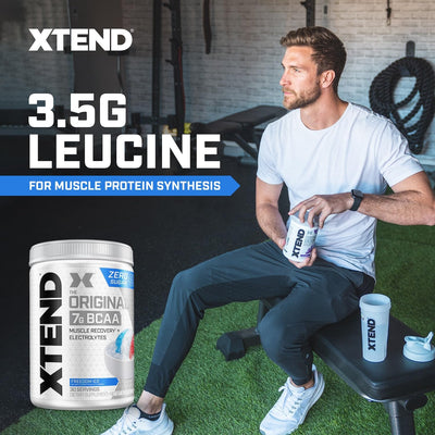 Xtend Original BCAA Powder 7g BCAA and 2.5g L-Glutamine, Sugar Free Post Workout Muscle Recovery Drink with Amino Acids for Men & Women, 30 Servings
