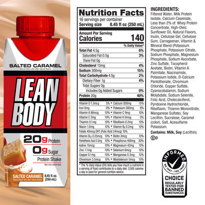 Labrada Lean Body Ready-to-Drink Cookies and Cream Protein Shake, 40g Protein, Whey Blend , 0 Sugar, Gluten No, 22 Vitamins & Minerals, (Recyclable Carton & Lid - Pack of 12) LABRADA , 17 Fl Oz (Pack of 12)
