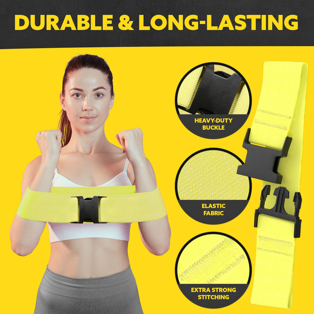 Tribe Lifting Fabric Resistance Bands for Glutes & Legs | 5 Fabric Workout Bands Set | Thick Booty Bands for Squats, Lunges, Hip Training, Physical Therapy & Home Workouts