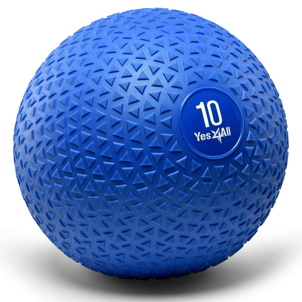 Yes4All Slam Balls, 10-40lb Weighted Ball Weight, Durable PVC Sand Filled Workout Dynamic Slam Ball for Core Strengthen