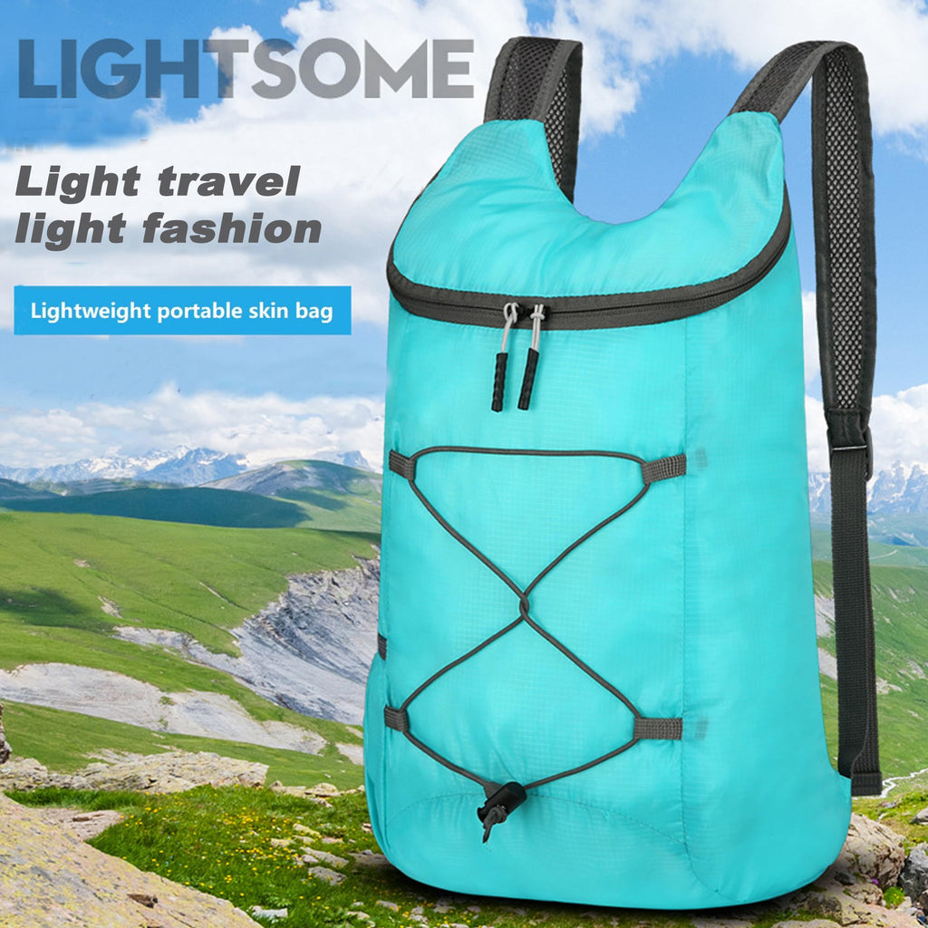 16L Lightweight Foldable Hiking-Backpack Small Packable-Daypack For Travel,Ultralight Water-Resistant Gym Bag Men Women Easy Carry-on (Royal Blue)