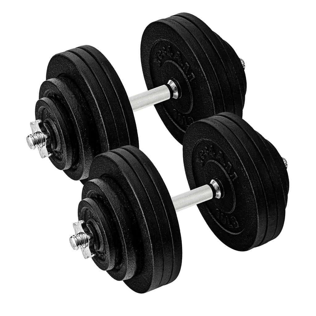 Yes4All Old School Adjustable Dumbbell Set with Weight Plates, Star Lock Collars/Connector, 40lbs to 200lbs Adjustable Weight Plates Set