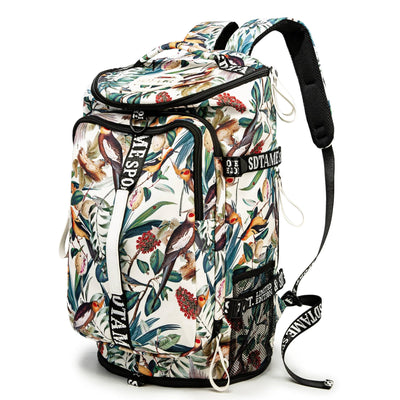 Gym Duffle Bag Backpack with Shoe Compartment,4 ways Travel Backpack for Women and Men,Multi-Functional Weekender bag with Waterproof Layer&Laptop Compartment for Fitness, Travel,Camping