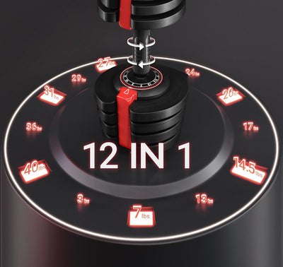 Yaheetech Adjustable Dumbbell Set 28/40/52.5/90LBS Adjustable Dumbbells Fast Adjust Dumbbell Weight Set with Anti-Slip Handle and Tray for Men/Women Home Gym Strength Training Equipment Single/Pair