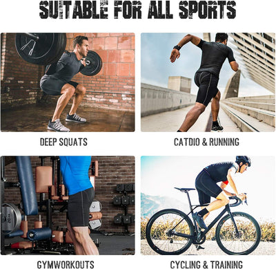 Roadbox Compression Shorts for Men, 3 Pack Athletic Workout Underwear, Running Gym Spandex Base Layer Boxer Briefs