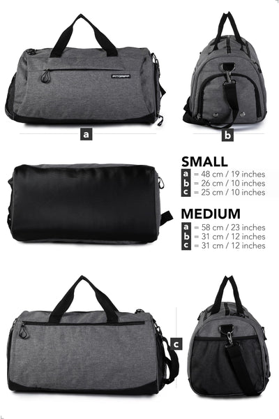 Fitgriff® Gym Bag for Men & Women with Shoe & Wet Compartment - Duffle Bag for Travel, Sports, Fitness & Workout