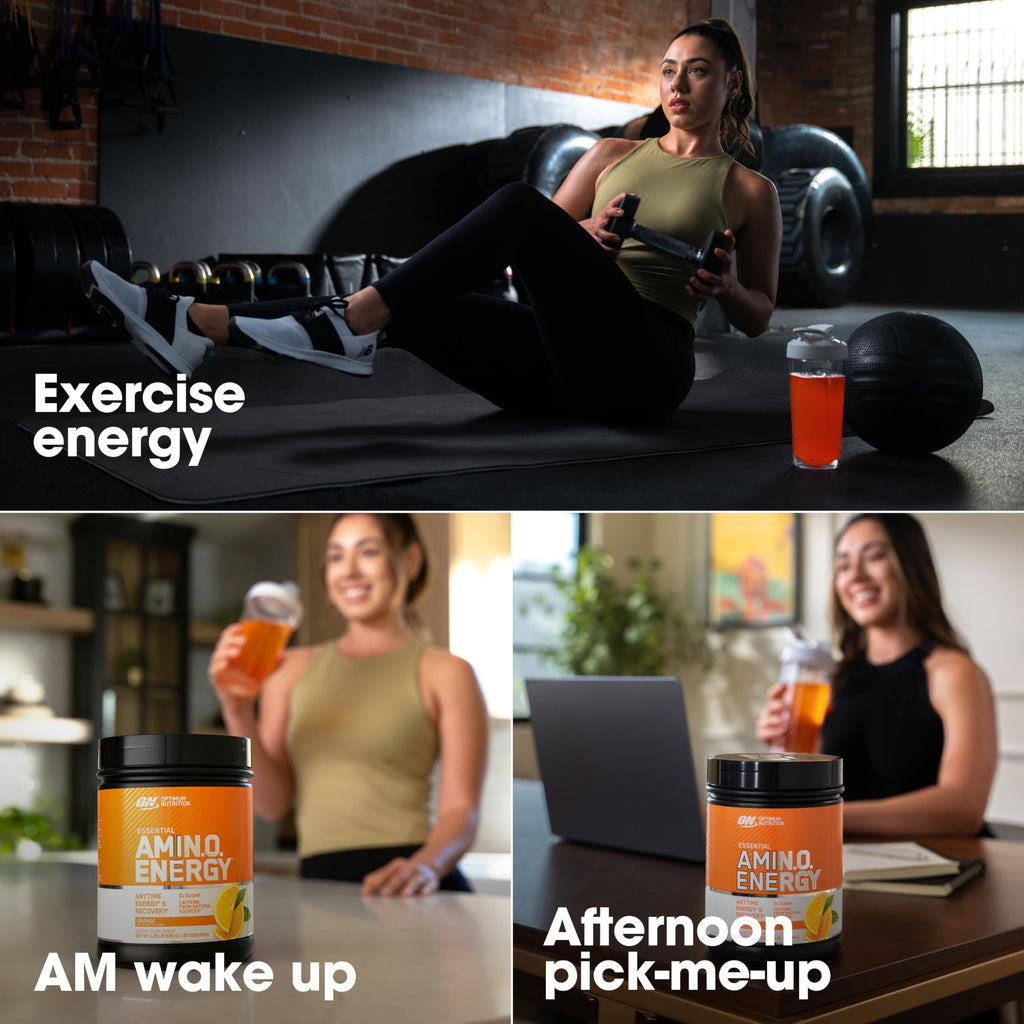Optimum Nutrition Amino Energy - Pre Workout with Green Tea, BCAA, Amino Acids, Keto Friendly, Green Coffee Extract, Energy Powder - Watermelon, 30 Servings (Packaging May Vary)