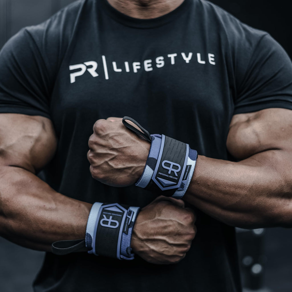 Heavy Duty Premium Wrist Wraps, More Elasticity, Reinforced Stitching, Extra Wide Strap, Strong Thumb Loop, Larry Wheels Weightlifting Wraps