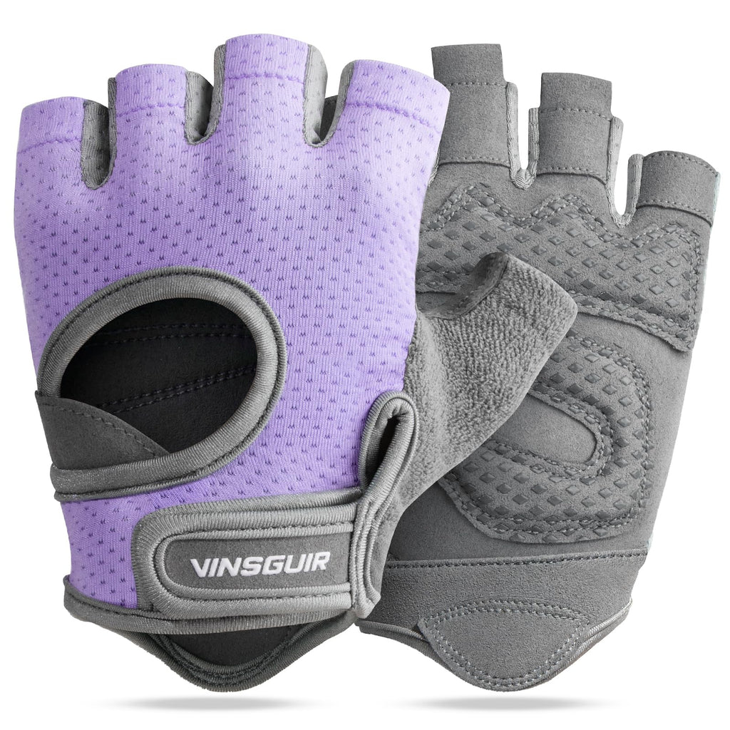 VINSGUIR Workout Gloves for Women and Men, Breathable Weight Lifting Gloves for Gym Exercise, Fitness, Training, and Cycling, with Excellent Grip and Cushion Pads