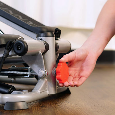 Sunny Health & Fitness Mini Steppers for Exercise at Home, Stair Step Workout Machine, Full Body Cardio Equipment, with Optional Free SunnyFit App Connection and Resistance Band