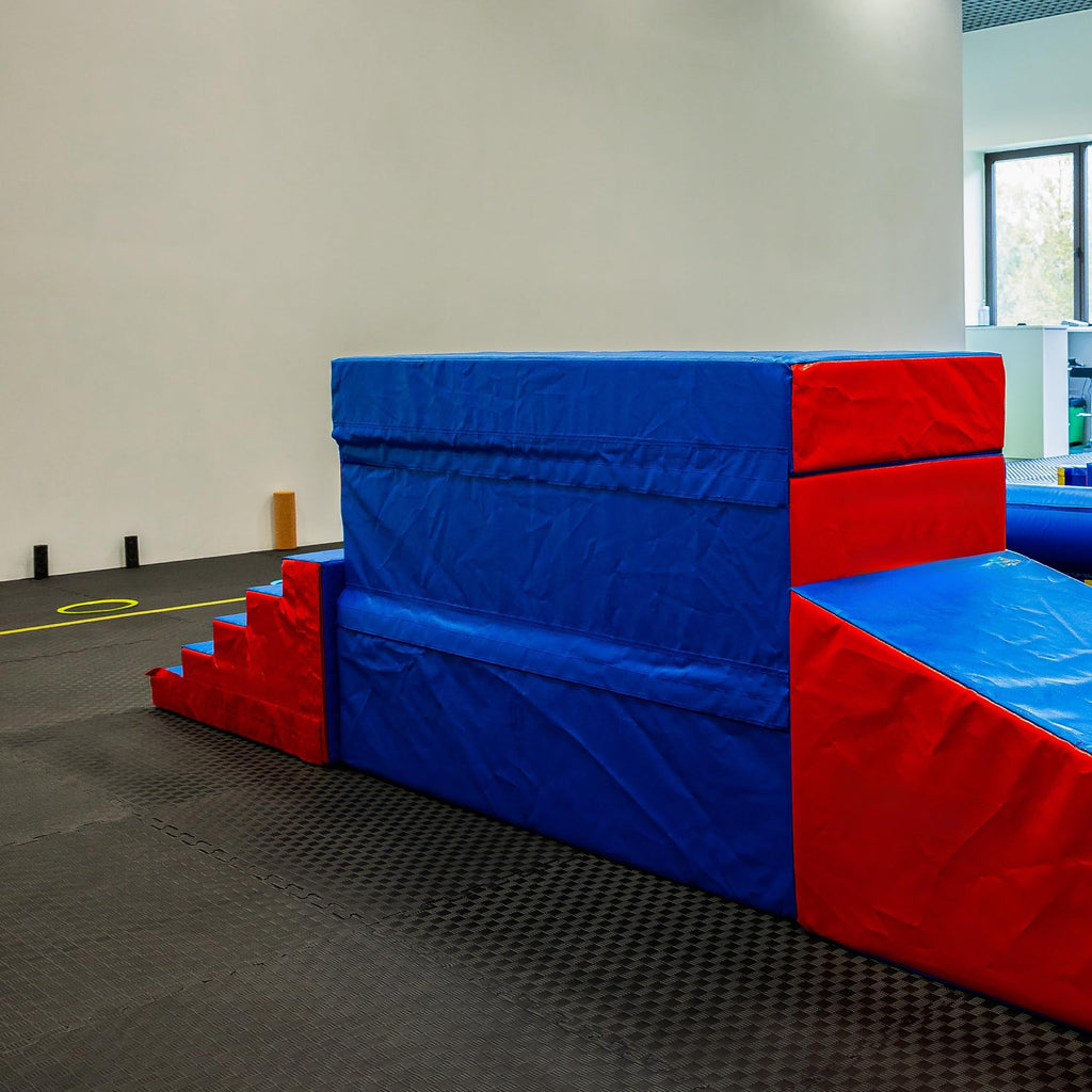 Fitvids Puzzle Exercise Gym Flooring Mat, 3/4" Thick High-Density EVA Interlocking Tiles, Workout Mat for Home Gym, Fitness Equipment, MMA, Gymnastics, 24-Piece Shock-Absorbing Exercise Mat (96 Sq Ft)