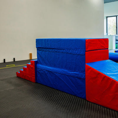 Fitvids Puzzle Exercise Gym Flooring Mat, 3/4" Thick High-Density EVA Interlocking Tiles, Workout Mat for Home Gym, Fitness Equipment, MMA, Gymnastics, 24-Piece Shock-Absorbing Exercise Mat (96 Sq Ft)