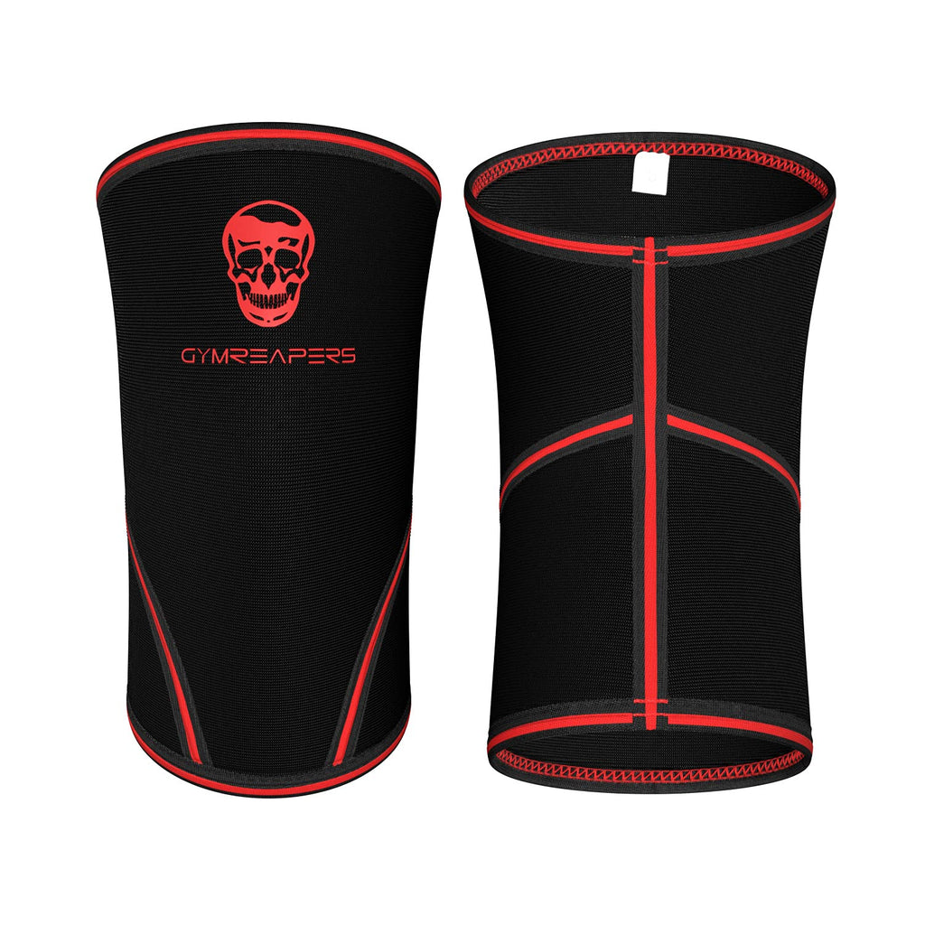 Gymreapers Elbow Sleeves for Weightlifting Powerlifting and Bench Press Support and Compression for Tendonitis Pain Relief 5mm Neoprene Training Gear for Men and Women