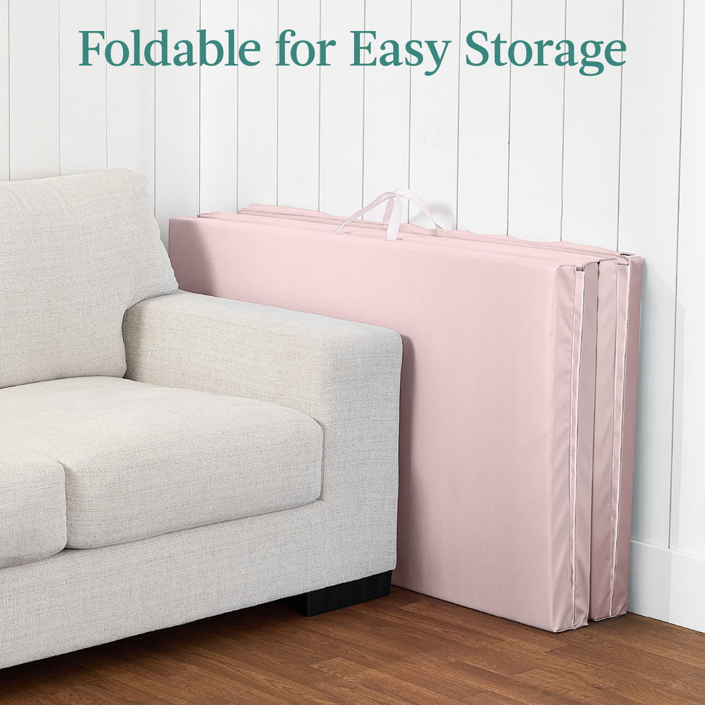 Best Choice Products 10ftx4ftx2in Folding Gym Mat 4-Panel Exercise Gymnastics Aerobics Workout Fitness Floor Mats w/Carrying Handles