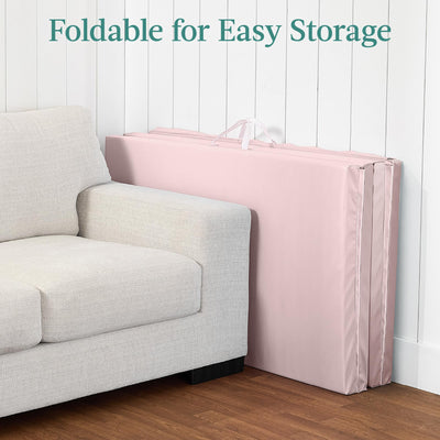 Best Choice Products 10ftx4ftx2in Folding Gym Mat 4-Panel Exercise Gymnastics Aerobics Workout Fitness Floor Mats w/Carrying Handles