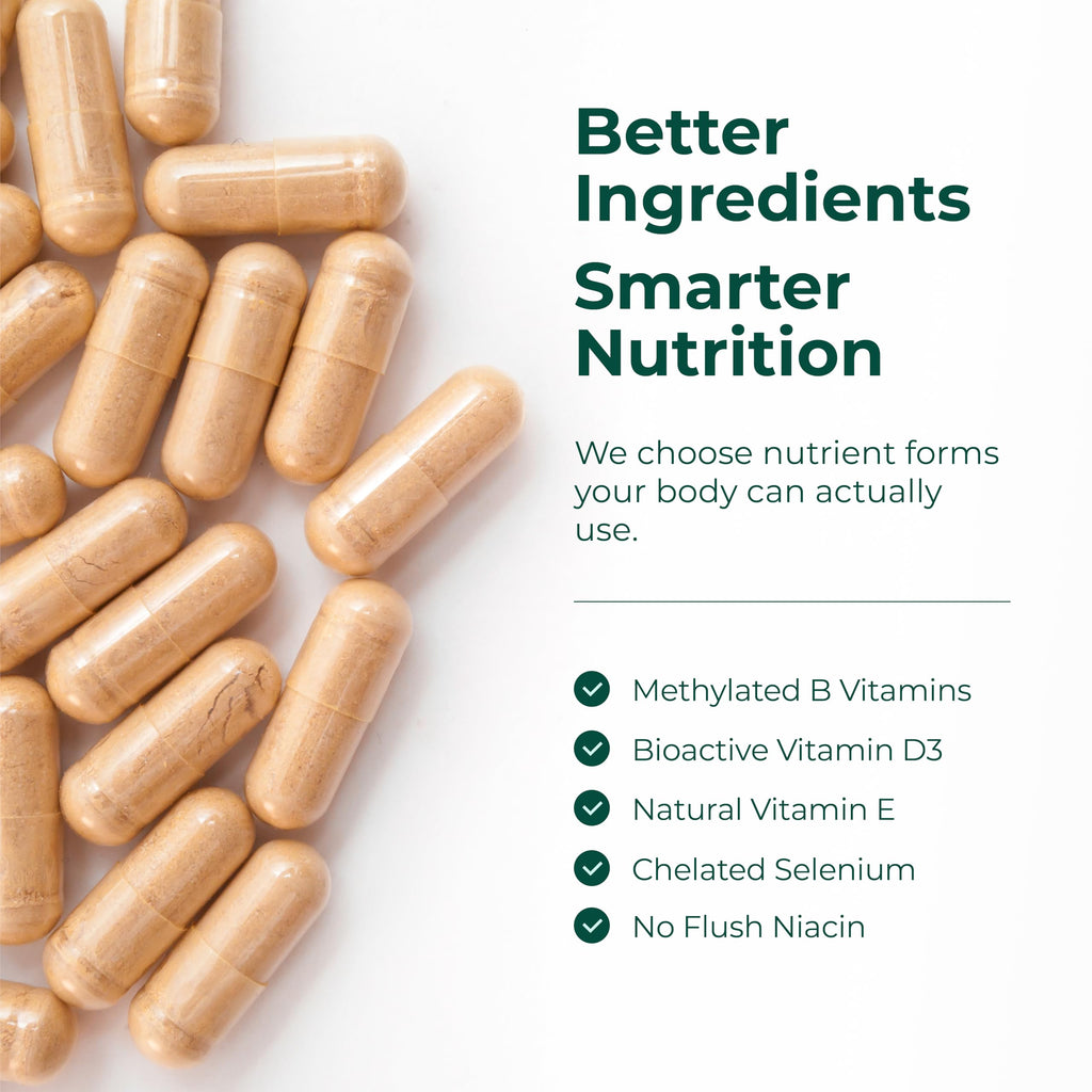 Multivitamin for Men – Methylated Mens Multivitamins & Multiminerals Capsules with Vitamin B12, A, D, C, Zinc, Magnesium & More for Complete Daily Support – High Potency Bioavailable Vitamins for Men